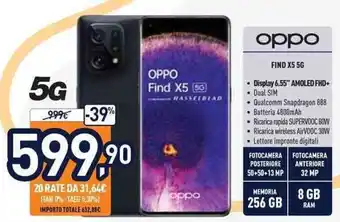 Unieuro opp Find X5 5G offerta