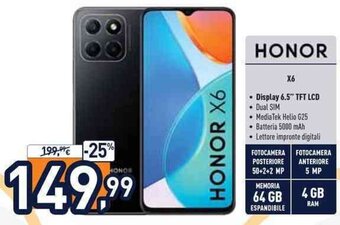 Unieuro Honor X6 offerta