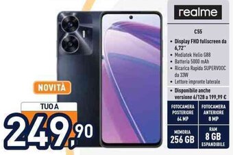 Unieuro realme C55 offerta