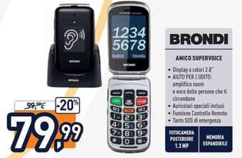 Unieuro Brondi Amico Supervoice offerta