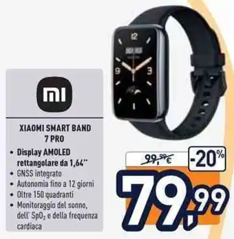 Unieuro mi Xiaomi Smart Band 7 Pro offerta