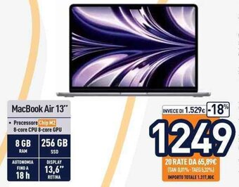 Unieuro MacBook Air 13'' offerta