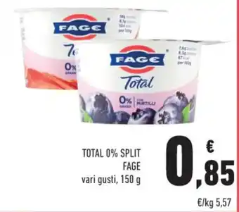 Conad Fage Total 0% Split vari gusti, 150 g offerta