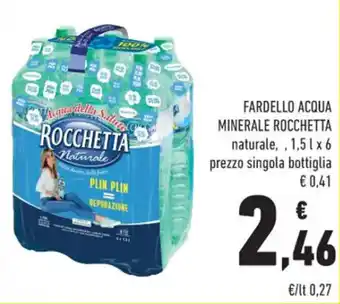 Conad Fardello Acqua Minerale Rocchetta naturale 1,5 l x 6 offerta