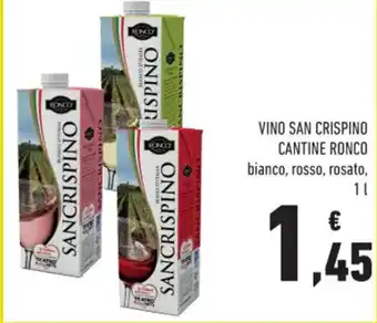 Conad Ronco Vino San Crispino Cantine 1 l offerta
