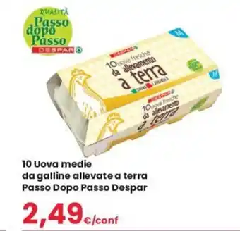 Despar Despar Passo Dopo Passo 10 Uova medie da galline allevate a terra offerta