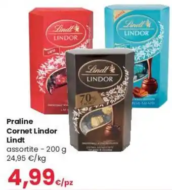 Despar Lindt Praline Corner Lindor 200 g offerta
