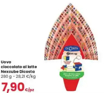Despar Di Costa Uovo cioccolato al latte Nexcube 280 g offerta