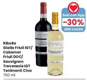 Despar Ribolla Gialla Friuli IGT/Cabernet Friuli DOC 750 ml offerta