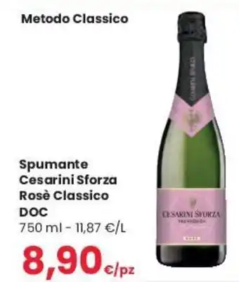 Despar Spumante Cesarini Sforza Rosè Classico DOC 750 ml offerta
