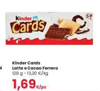 Kinder Cards Latte e Cacao Ferrero 128 g