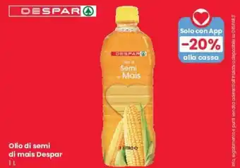 Despar Despar Olio di semi di mais 1 l offerta