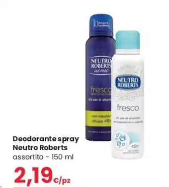 Despar Neutro Roberts Deodorante Spray 150 ml offerta