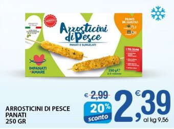 Qui Discount Arrosticini di Pesce Panati 250 gr offerta
