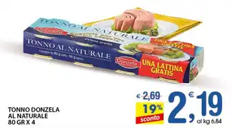 Donzela Tonno Al Naturale 80 gr x 4