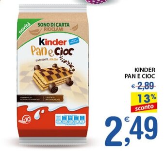 Qui Discount Kinder Pan e Cioc offerta