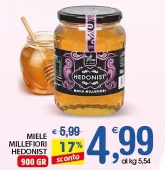 Qui Discount Hedonist Miele Millefiori 900 gr offerta