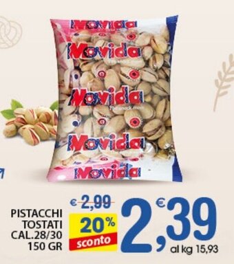 Qui Discount Pistacchi Tostati cal. 28/30 150 gr offerta