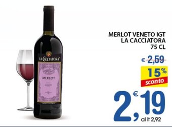 Merlot Veneto IGT La Cacciatora 75 cl