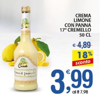 Qui Discount Crema Limone con Panna 17° Cremello 50 cl offerta