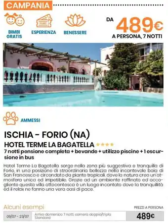 Eurospin Ischia - Forio (NA) Hotel Terme La Bagatella offerta