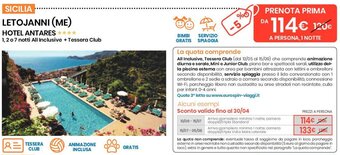 Eurospin Letojanni (ME) Hotel Antares offerta