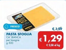 MD Discount Ca' bianca pasta sfoglia offerta