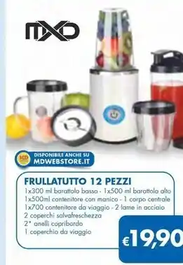 MD Discount Mxd frullatutto 12 pezzi offerta