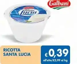 MD Discount Galbani ricotta offerta