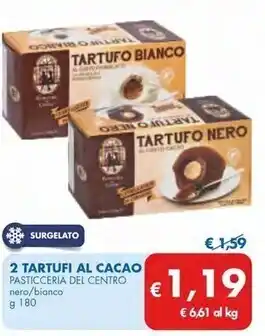 Pasticceria del centro 2 tartufi al cacao
