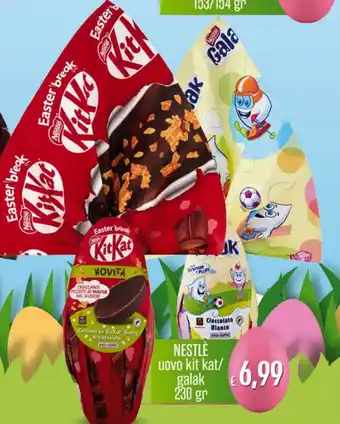 Supermercati Pasquale Prisco Nestlè uovo kit kat/galak 230 gr offerta