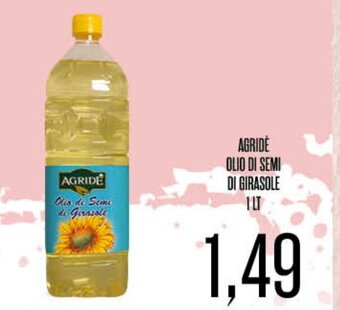 Agridè Olio di Semi di Girasole 1 lt