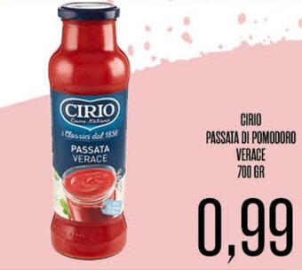 Cirio Passata di Pomodoro Verace 700 gr