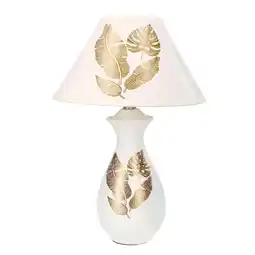 Franzy's Lampada decoro foglie in ceramica 11.5x11.5x28 offerta