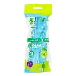 Franzy's Clendy cucchiai compostabili 12pz azzurro offerta