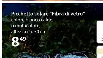 NKD Picchetto solare  fibra di vetro offerta