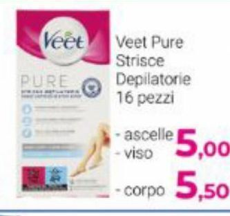 Strisce depilatorie veet 16 pezzi