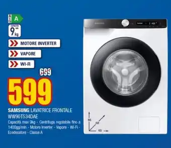 Schiavotto Lavatrice carica frontale samsung 9kg offerta