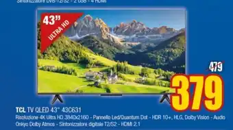 Schiavotto Tv led 43'' tcl offerta