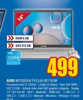 Notebook asus 14''
