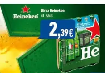 C+C Italmarket Birra Heineken 33 cl x 3 offerta