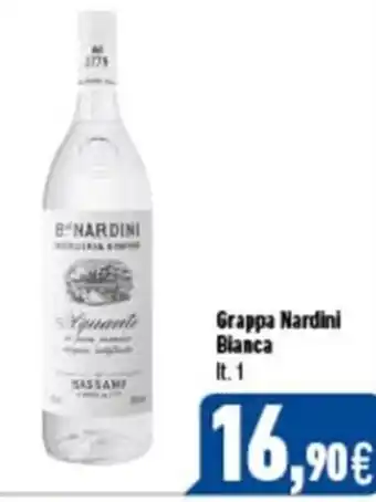 C+C Italmarket Grappa Nardini Bianca 1 lt. offerta