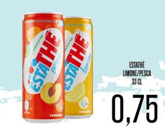Supermercati Pasquale Prisco Estathè Limone/Pesca 33 cl offerta