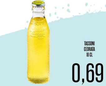 Supermercati Pasquale Prisco Tassoni Cedrata 18 cl offerta