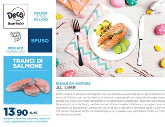 Deco Supermercati Tranci di Salmone offerta