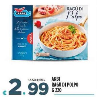 Deco Supermercati Arbi Ragù di Polpo g 220 offerta