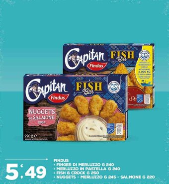 Deco Supermercati Findus Finger di Merluzzo g 240 offerta