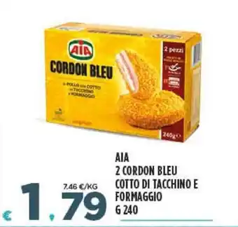 Deco Supermercati AIA 2 Cordon Bleu Cotto di Tacchino Formaggio g 240 offerta