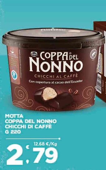 Deco Supermercati Motta Coppa del Nonno Chicchi di Caffè g 220 offerta