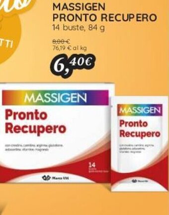 Coop Massigen Pronto Recupero 14 buste, 84 g offerta
